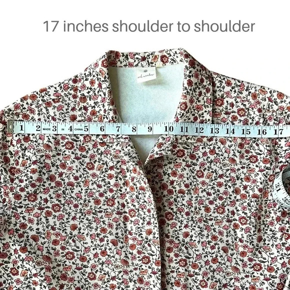 NWOT | UTILITY JACKET COTTON CANVAS FLORAL BARN COAT | XS/SM - Picture 15 of 15